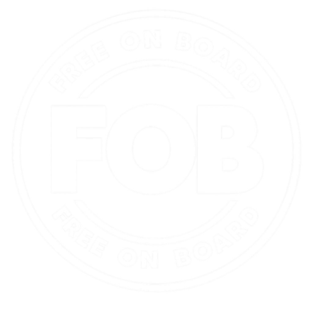 FOB Free On Board trade terms badge